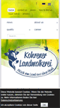 Mobile Screenshot of kohrener-landmolkerei.com